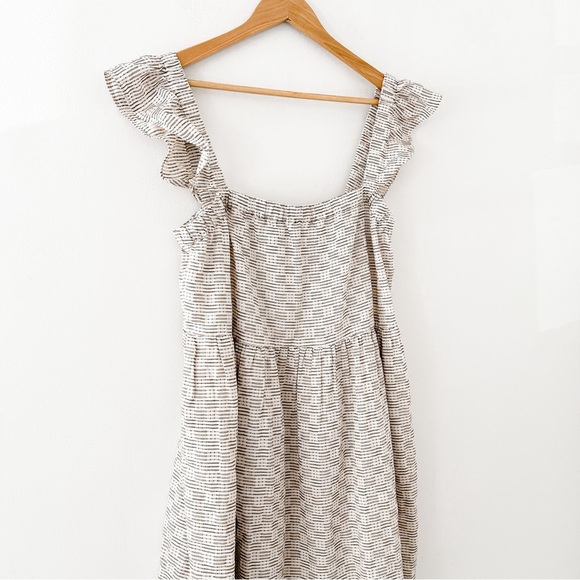 Madewell Flutter Sleeve Mini Dress in Striped Jacquard - Picture 5 of 9